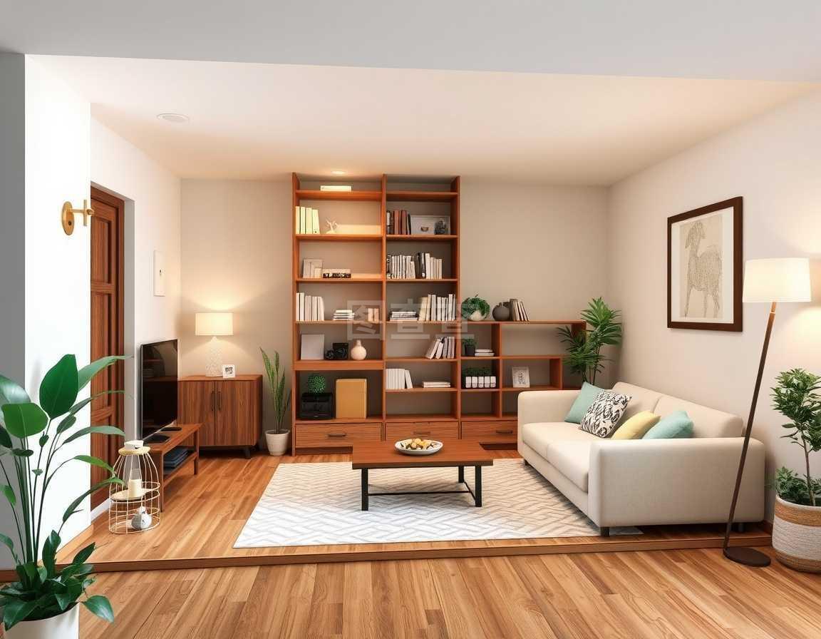 用于設計師和施工人員矢量的應用程序,家庭內視圖3D結構,室內物品,書架和書籍。管理的特殊工具。室內建筑,室內裝飾